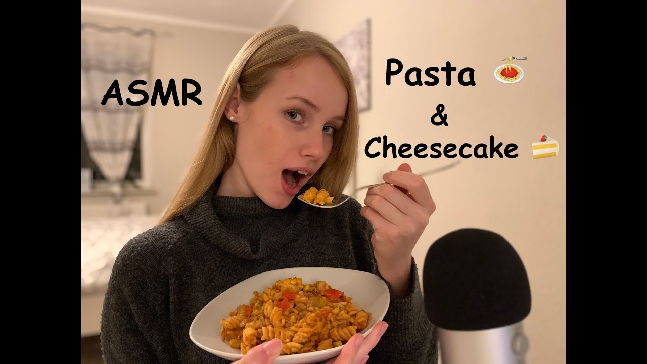 ASMR Pasta & Cheesecake 🍝 🍰