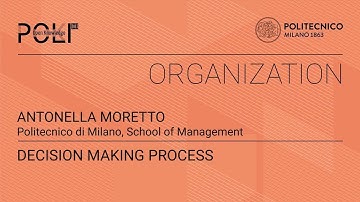 Decision making process (Antonella Moretto)
