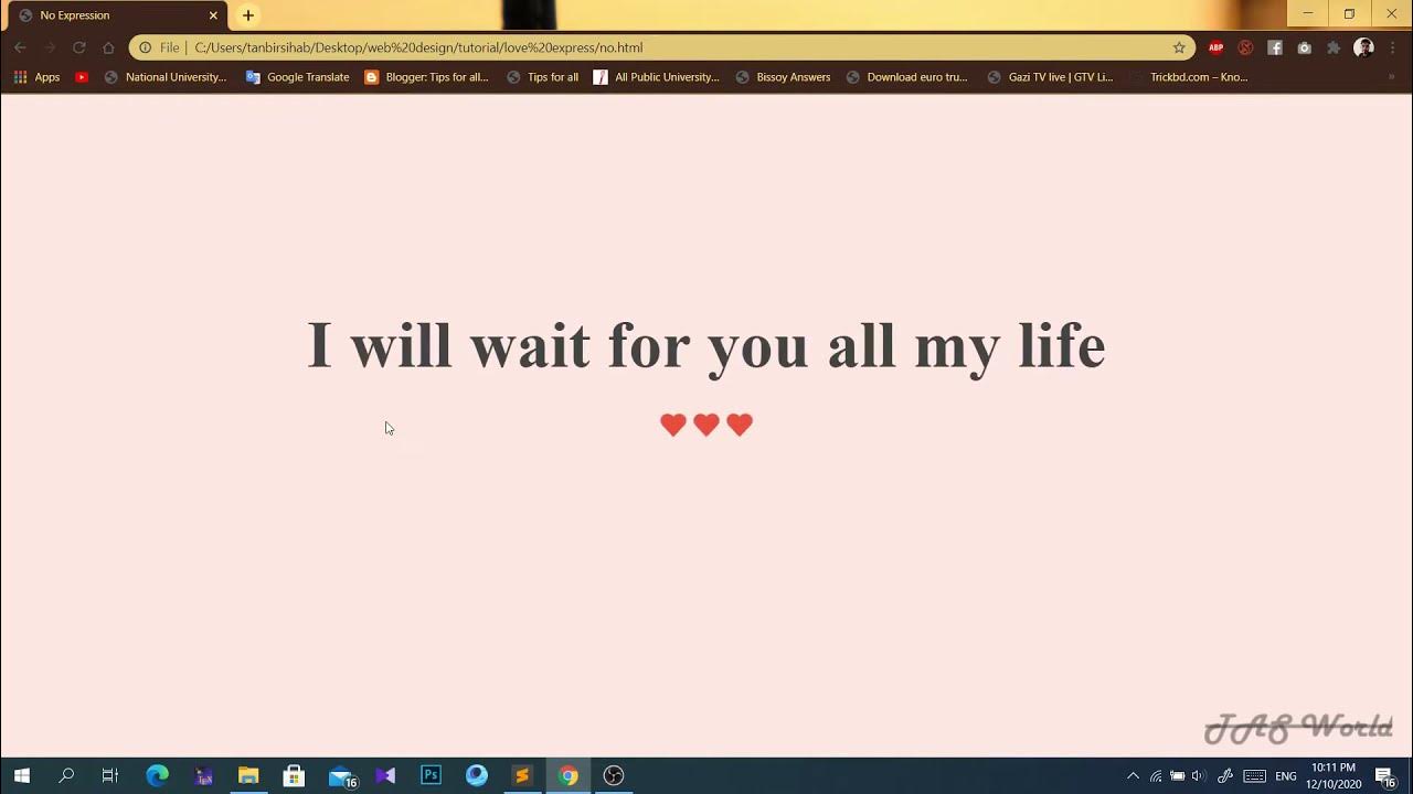 ask your love| love expression| html css| webpage design| web template ...