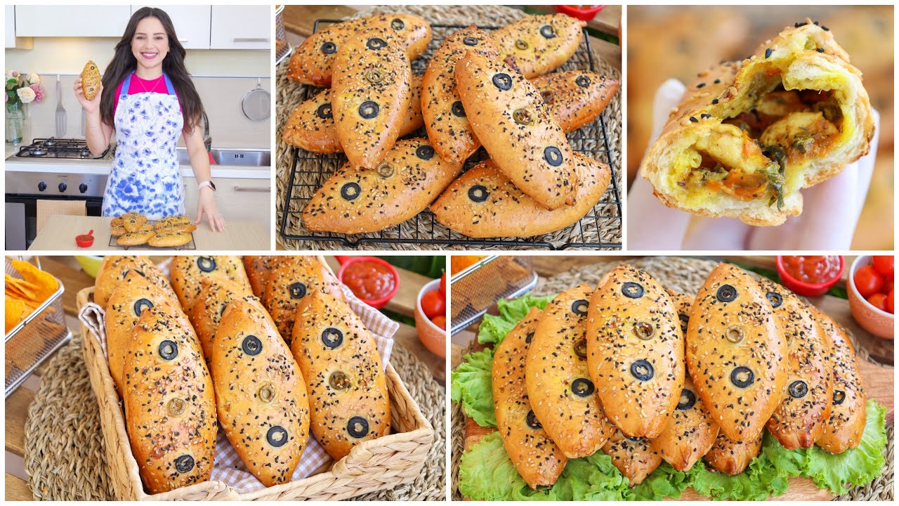 خبيزات محشيين فاوحين بالشكشوكة والدجاج🥖خفة وطراوة وصفة صيفية بإمتياز بنة لاتقاوم😍👌