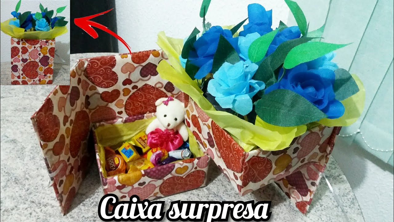 DIY CAIXA SURPRESA PARA PRESENTEAR 136 YouTube diy-caixa-surpresa-para-presentear-136-youtube