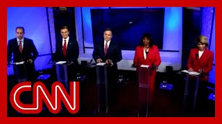 Trump-endorsed candidate gets in tense exchange at first Senate primary debate
