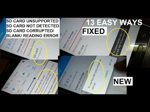 SD Card Unsupported,not detected,corrupted,blank,volume partition disk failed[13 Easy Ways] Fixed