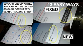 SD Card Unsupported,not detected,corrupted,blank,volume partition disk failed[13 Easy Ways] Fixed