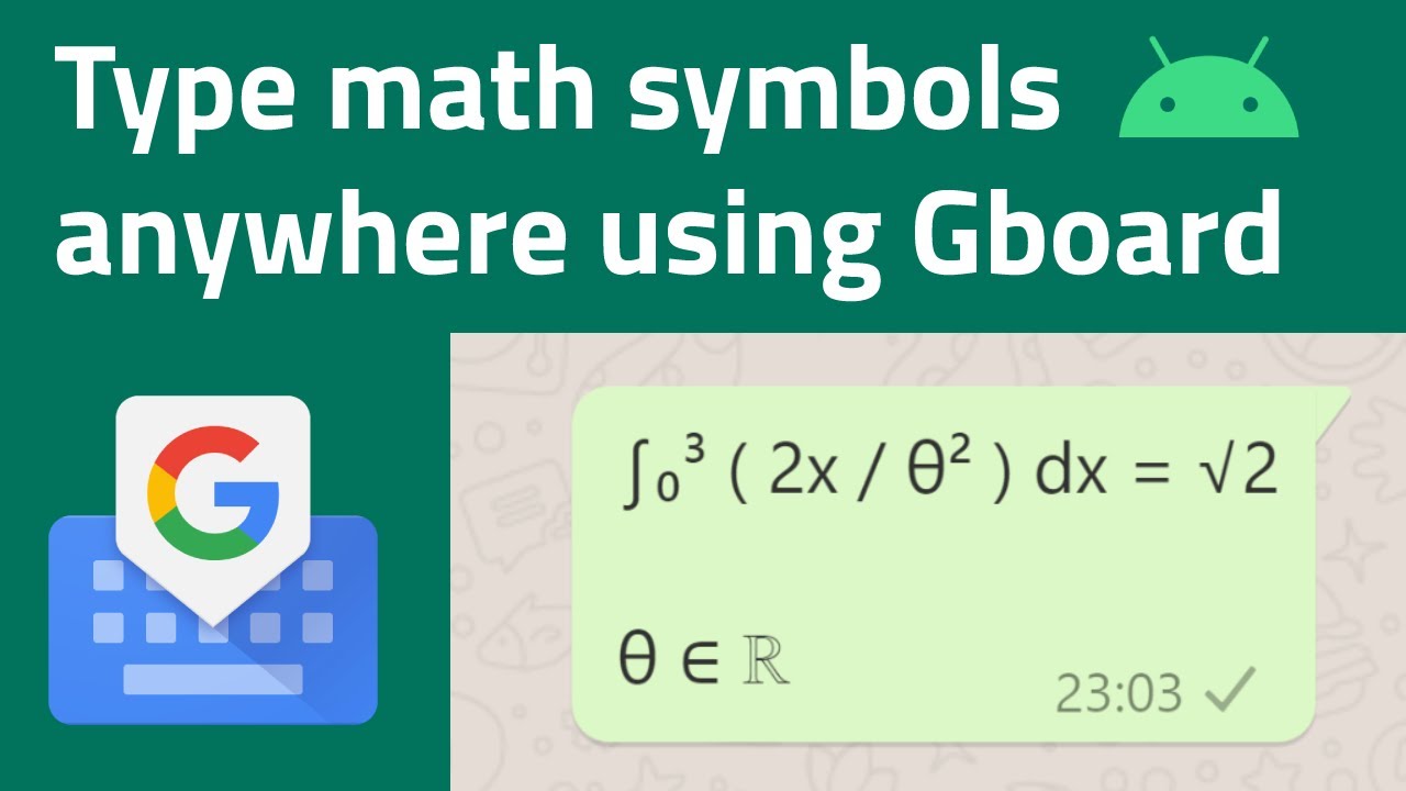 how to bring up math symbols on keyboard