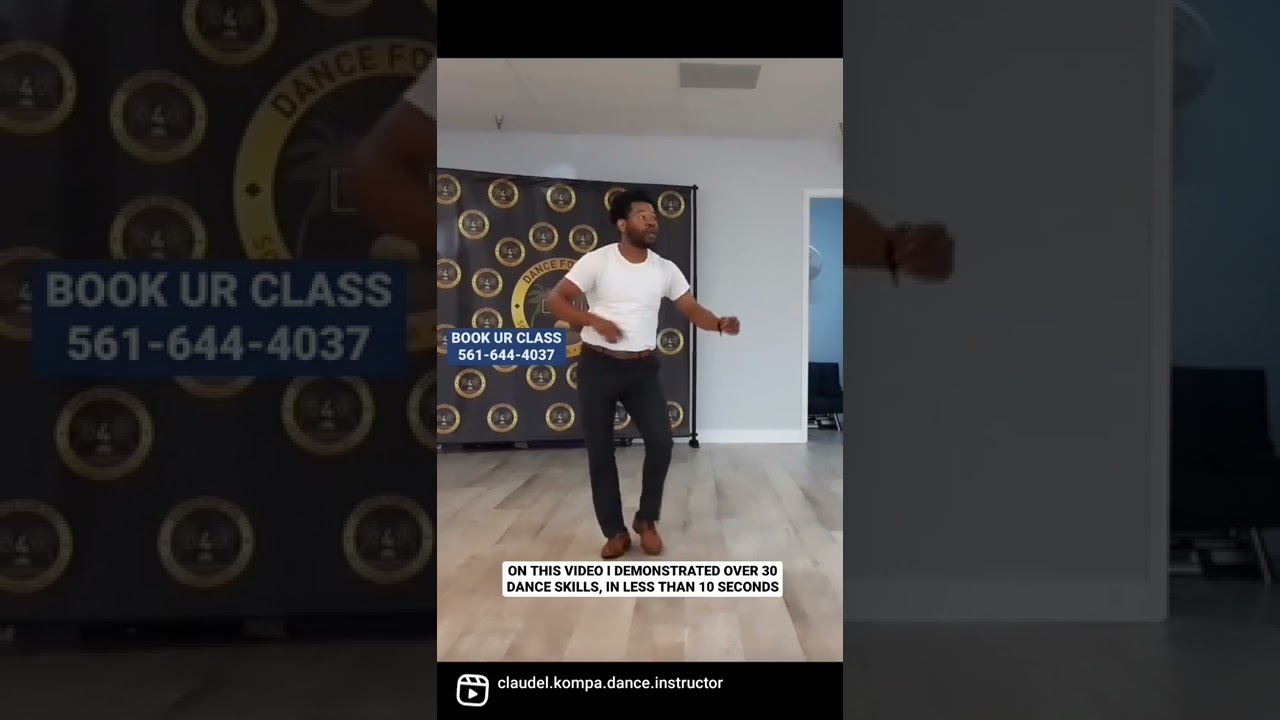 DEMONSTRATED OVER 30 KOMPA DANCE SKILLS, IN LESS THAN 10 SECONDS.. CLAUDEL...
