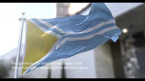 Tuva flag with 3d effect blowing in the wind 3D Flag V2 long