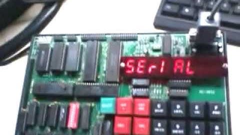 Entering Program in Microprocssor 8086 with Serial Cable