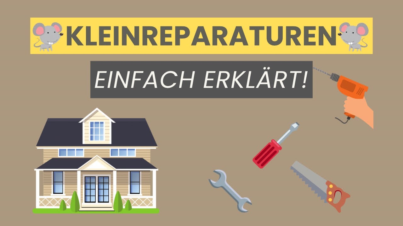 Kleinreparaturen im Mietvertrag - zahlt Vermieter oder Mieter?