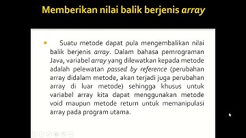 Materi Modul 8B : Method with Return Value - Part 1/3