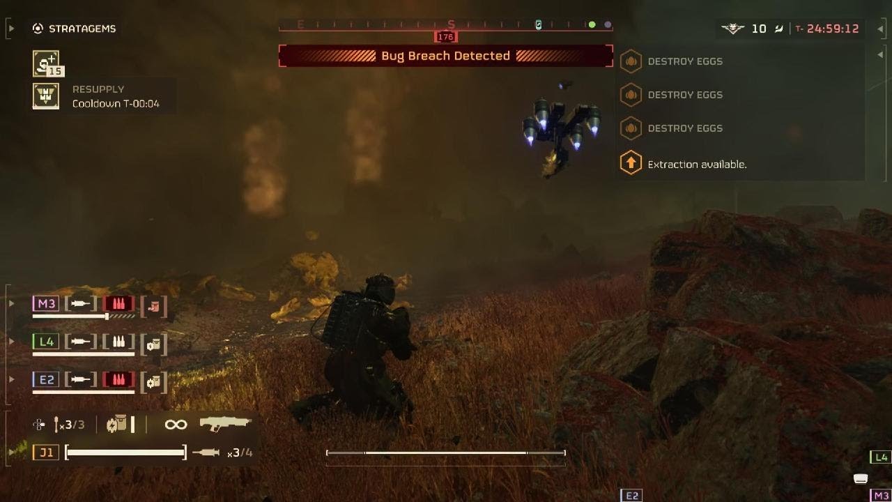 HELLDIVERS 2 Killing Bile Titans, Impalers and Chargers for strategic opportunity