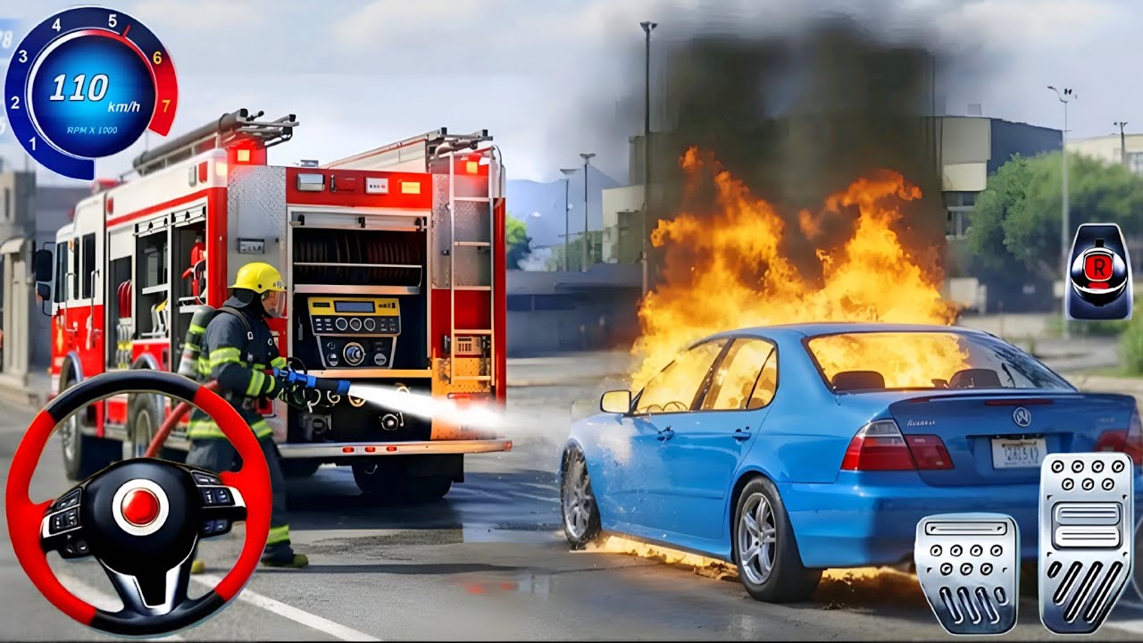 Fire Engine Rescue Sim Games | Emergency Rescue Game
