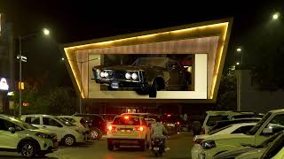 Supernova Screen  Largest P6 DOOH in India | Car 3D Anamorphic Visual | Leafberry | Ludhiana