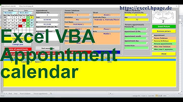 Appointment calendar with pictures and filters View in combo boxes and in ListBox  Excel VBA