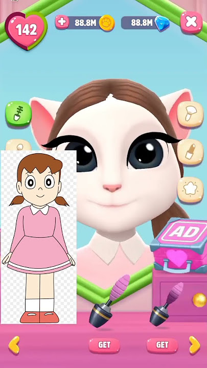 Shizuka Makeover By My Talking Angela 2 #cosplay