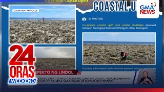Land emerges from underwater after 7.8Mw Mindanao tremor | 24 Oras Weekend