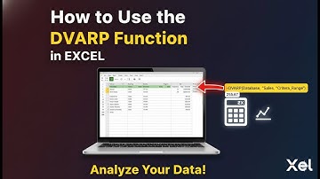 📊 How to Use the DVARP Function in Excel – Step by Step Tutorial! 💡