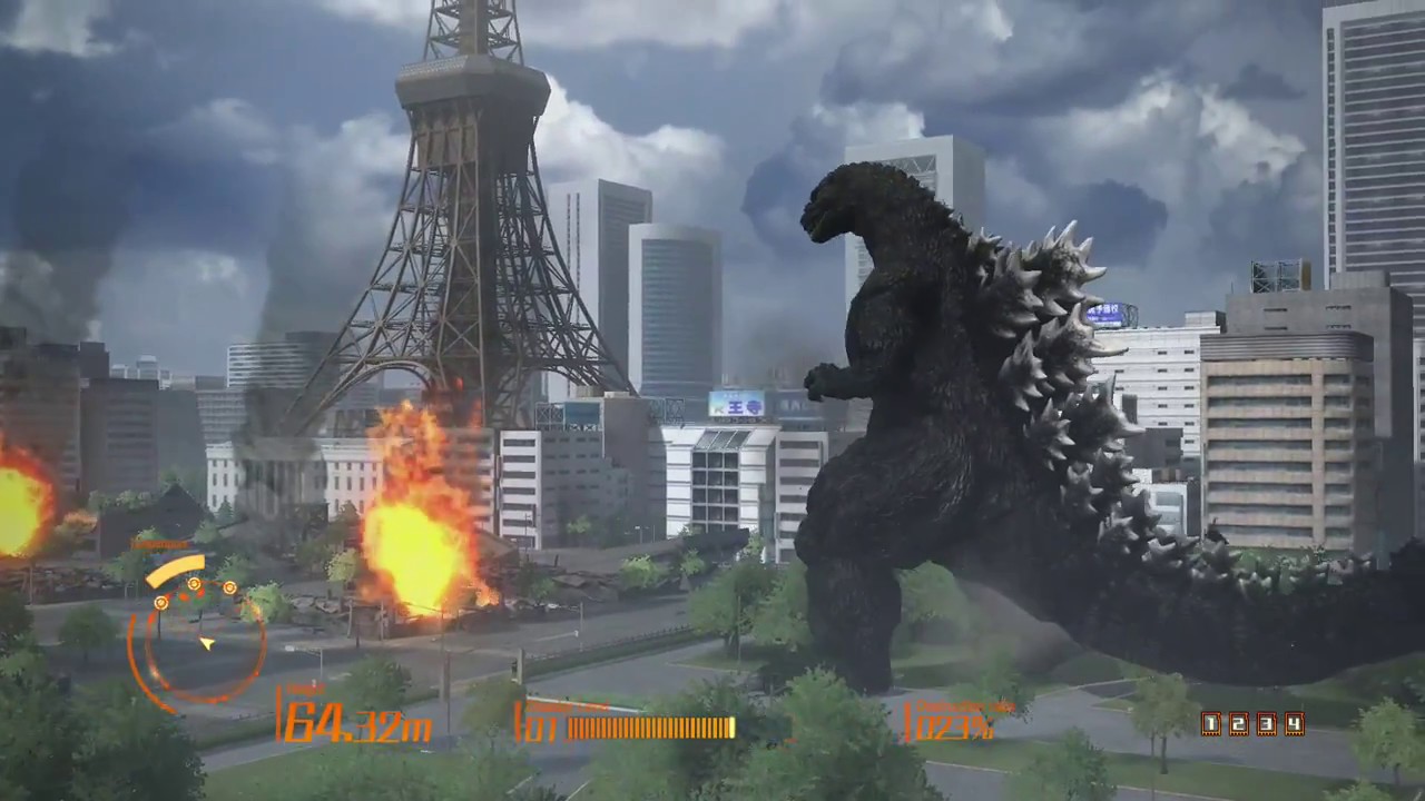 ゴジラになって東京タワーを大破壊!!! ゴジラ-GODZILLA-VS - その2