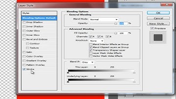Photoshop Beginners-How To Outline Text In Photoshop