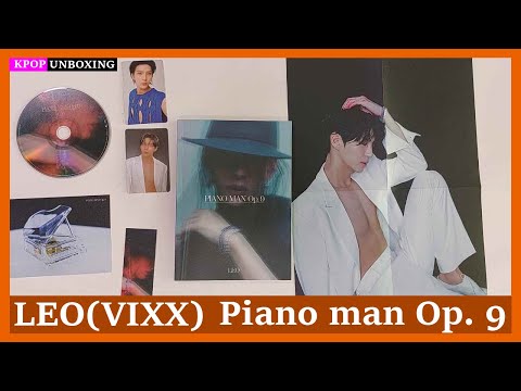 Unboxing LEO [Piano man Op. 9] 레오 (VIXX 빅스) 3rd Mini Album Kpop Unboxing 케이팝 언박싱 goods