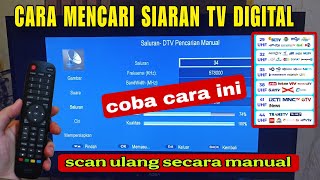 Cara Mencari Siaran tv digital AQUA yang Hilang Tanpa Set top Box