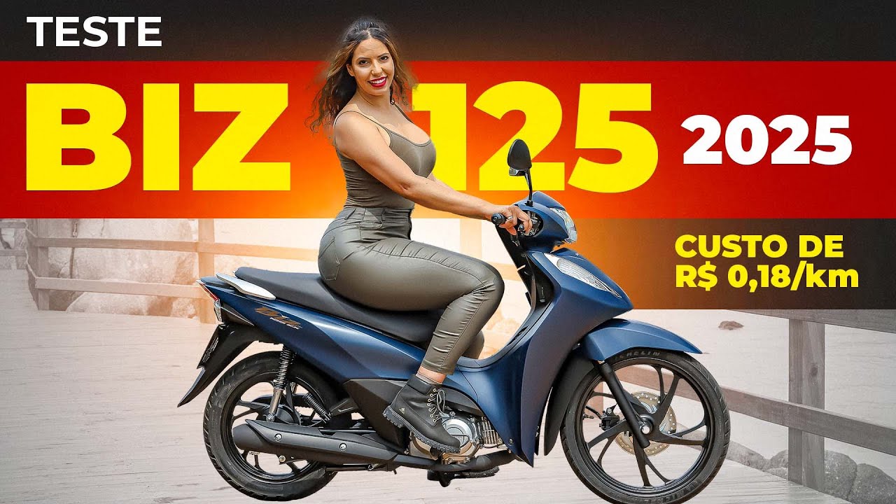 TESTE NOVA BIZ 125 EX 51KM/L *MELHOR VÍDEO* NOVO FREIO, NOVO PAINEL, CORES E PREÇO HONDA BIZ125 2025