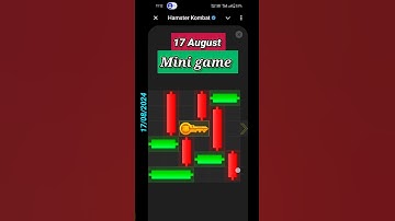 🐹Hamster🐹17 August How to Solve Mini Game PUZZLE in Hamster Kombat (100% SOLVED!) #trending #sorts