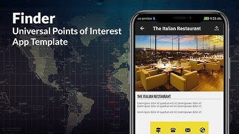 Finder | Android Points of Interest iOS and Android App Template