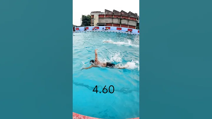 25m Swimming in 12.24 Seconds 🔥 Fast Freestyle Sprint ft. Yashwant Singh #swimming #swimmingpool