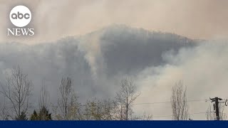 Wildfires continue to rage across the Carolinas