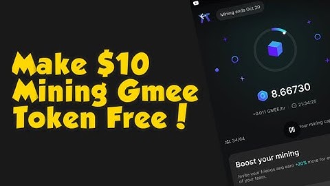 Learn How to Make $10 Mining Gmee Token | Arc8 Gamee Token