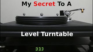 Level Your Turntable Inexpensively