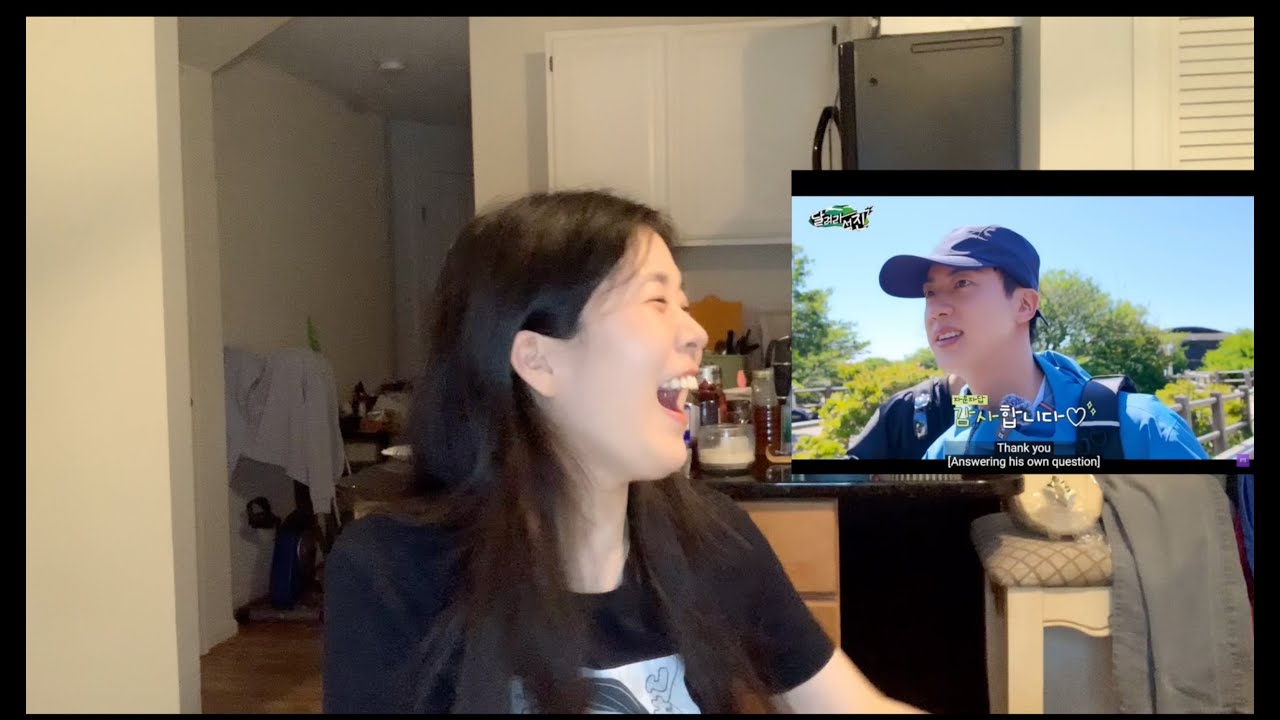 reaction w/ my MOM (who's Jin biased 💜) | Run Jin Ep. 1