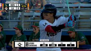 島野愛友利全打席 20260826 Vs Boston Hunters ロサンゼルスクイーンズ Ayuri Shimano Los Angeles Queens