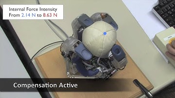 Object motion-decoupled internal force control for a compliant multifingered hand
