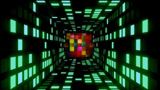 Disco Light Visual Loop | Geometric Cubes Animation 004 | No Copyright | 4 Hour