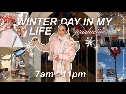 WINTER PRODUCTIVE DAY IN MY LIFE ❄️ Ballet + Shopping Haul + Real Girl Struggles 😓 vlogmas ep3