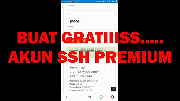 MEMBUAT AKUN SSH PREMIUM GRATIS BRO....  100% GRATIS