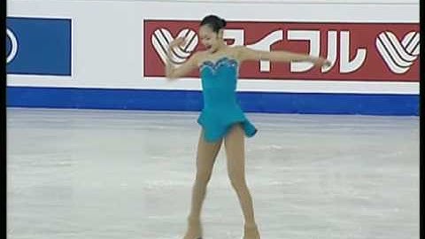 2005 2006 21 Yu na Kim  Yu na Kim 2006 World Junior Championshipss FS Papa Can you hear me Korean Commentary 640x480