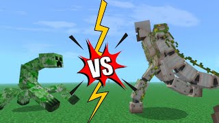 ¡¡MEGA CREEPER VS MEGA GOLEM!! / MINECRAFT BATTLES