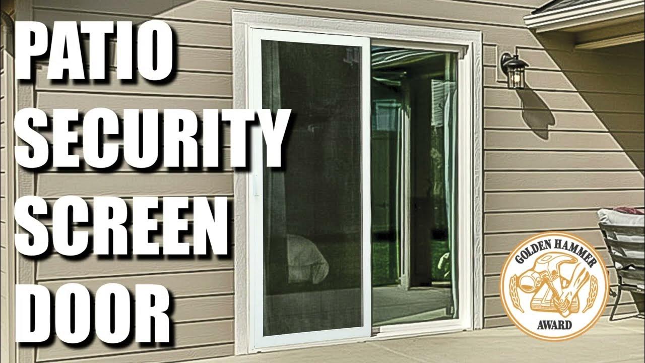 Advanced Screen Systems Inc./Quanex Sliding Patio Security Screen Door YouTube