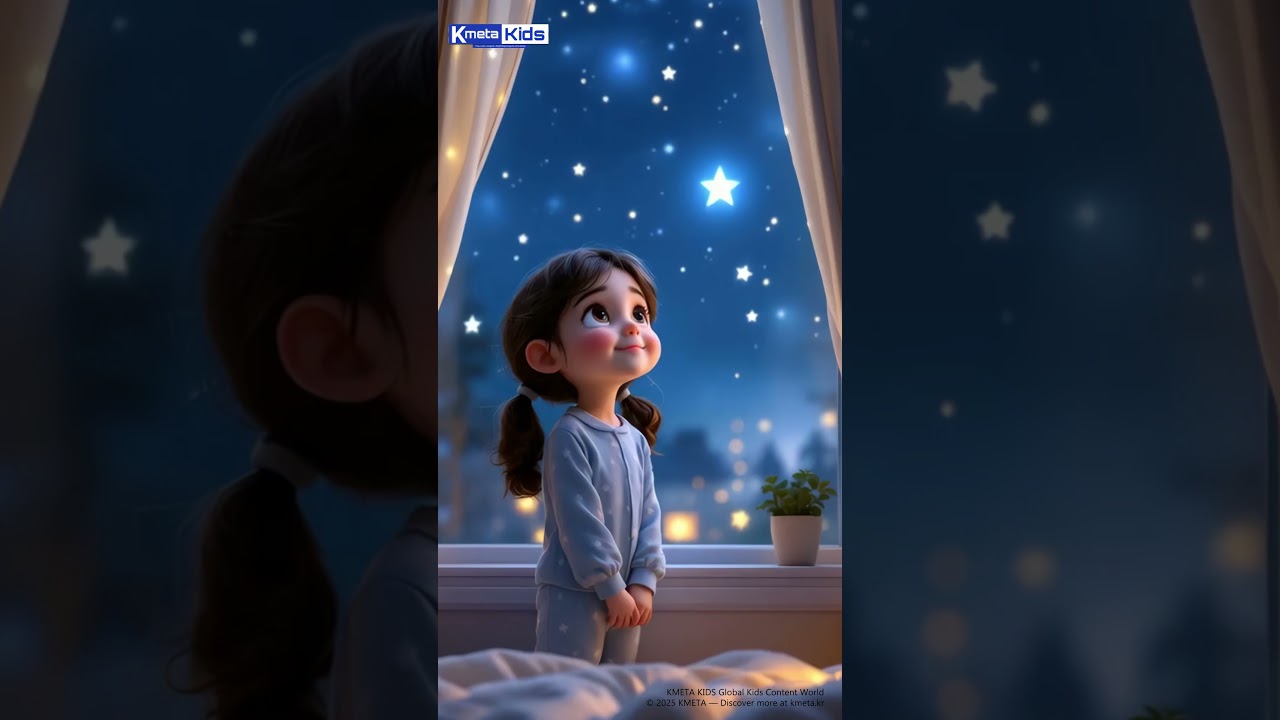 내 방으로 찾아온 작은 별 ⭐ 무서운 밤을 지켜주는 잠자리 동요 쇼츠 #유아동요 #어린이동요 #잠자리동요