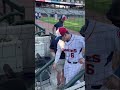 Chicago Cubs outfielder Seiya Suzuki signs autographs for Knoxville Smokies fans