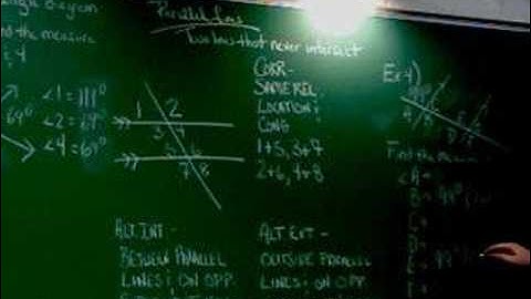 Chapter 8, Section 1: Part 3 - Angle Pairs