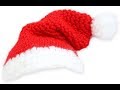 كروشية طاقية بابا نويل لشجرة الكريسماس - Christmas crochet Mini Santa hat