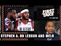 LeBron and Carmelo should've been teammates years ago! - Stephen A. | First Take