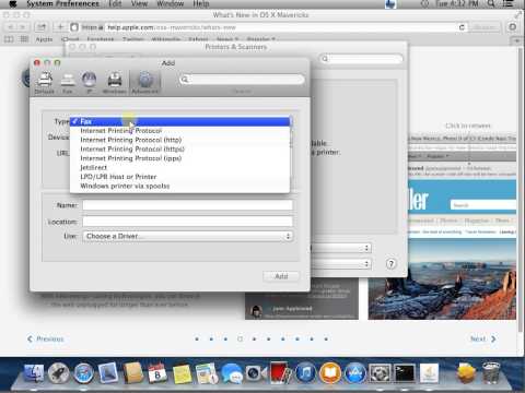 How to add Windows shared Printer to MAC OS x Macbook Pro hqdefault