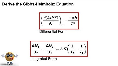 Gibbs-Helmholtz Equation Derivation - Short and Explained 💪