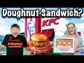 KFC DOUGHNUT CHICKEN SANDWICH Vs. Popeyes & Chick-Fil-A!!!