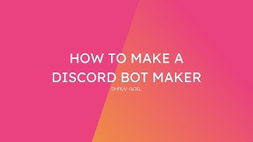 How To Make A Discord Bot Maker | 24/7 | Ready To Use Bots